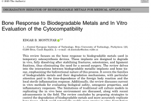 Bone Response to Biodegradable Metals and In Vitro Evaluation of the Cytocompatibility