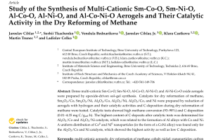 Study of the Synthesis of Multi-Cationic Sm-Co-O, Sm-Ni-O, Al-Co-O, Al-Ni-O, and Al-Co-Ni-O Aerogels and Their Catalytic Activity in the Dry Reforming of Methane